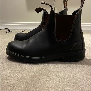 Blundstone Women's Boots - Dark Brown and Red - #500